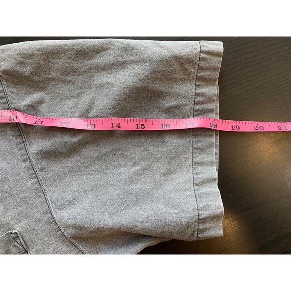 Vtg Guess‎ Jeans Shirt Men's Large Short Sleeve Buttons Gray USA Casual Office - Picture 14 of 14